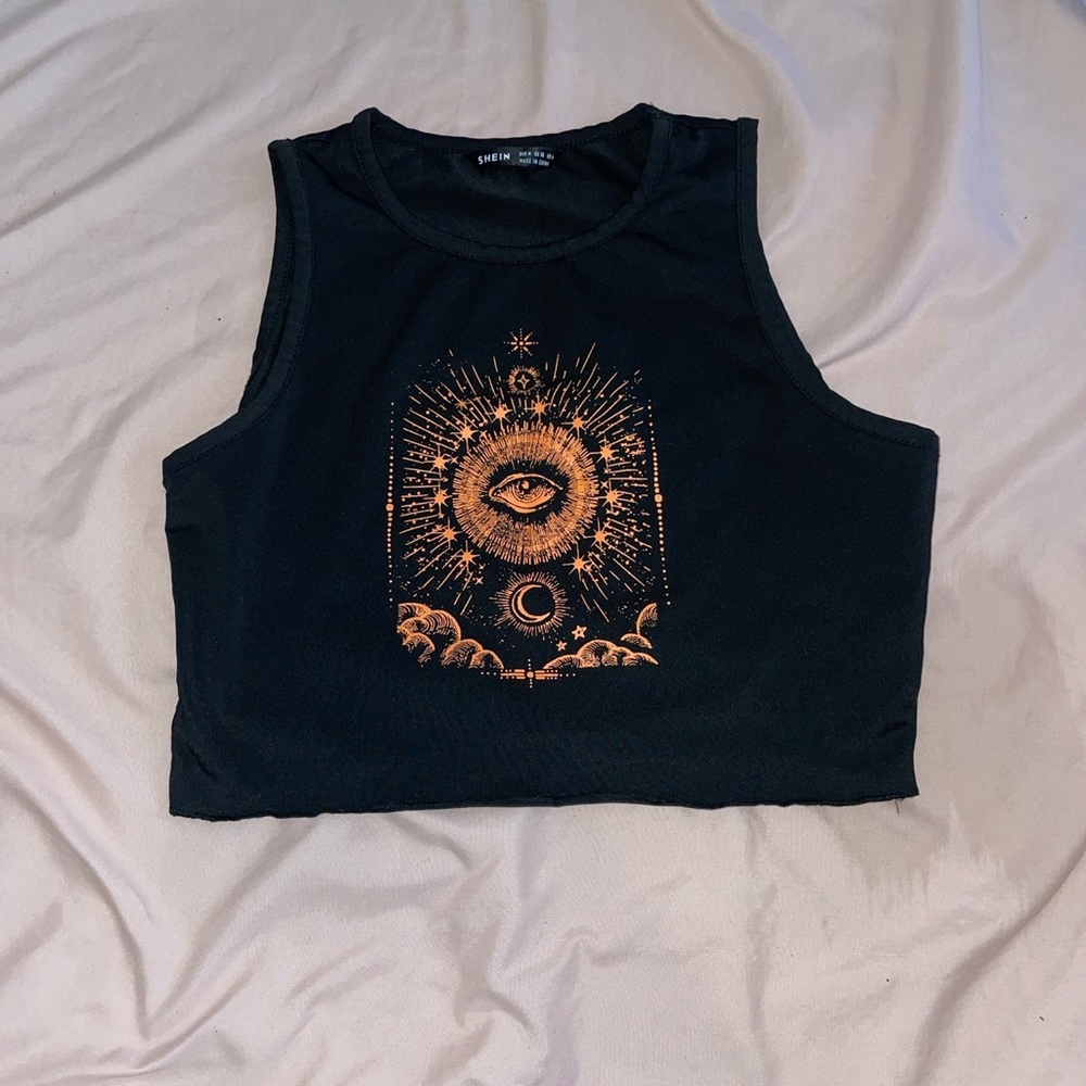 Illuminate silk crop top
